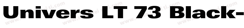 Univers LT 73 Black字体转换